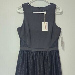 NWT Jessica Simpson black lacy size 6 dress, msrp $98, brand new, classy, dressy